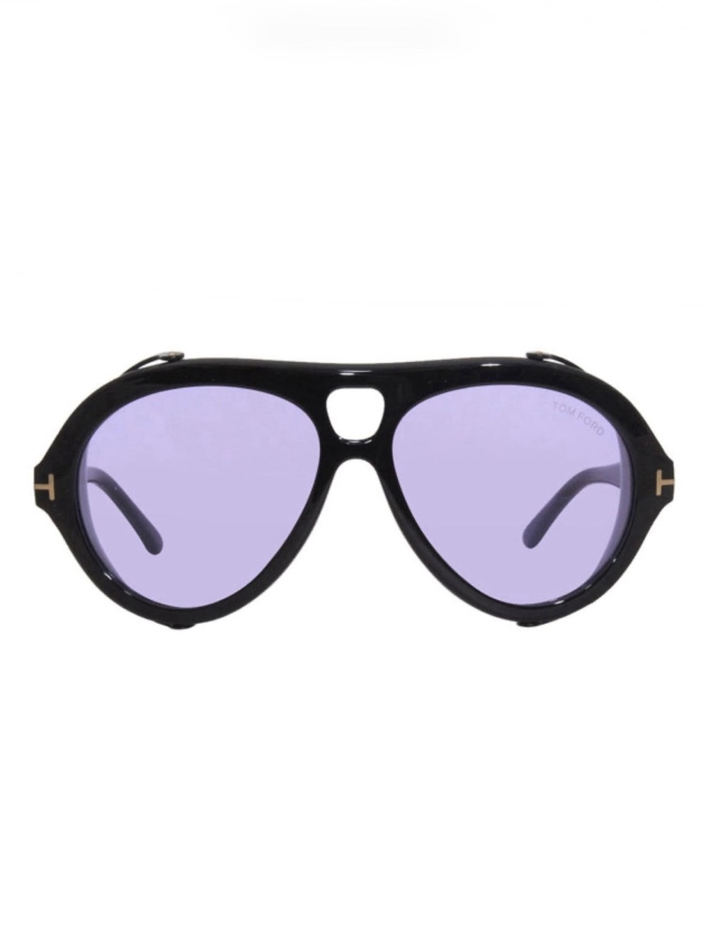 NEW Tom Ford Neughman TF-882 01Y Black and Purple Sunglasses 60-15-145